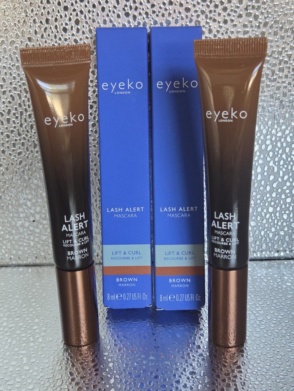 Eyeko London Lash Alert Mascara Brown Full Size 8ml Lot of 2 NIB
